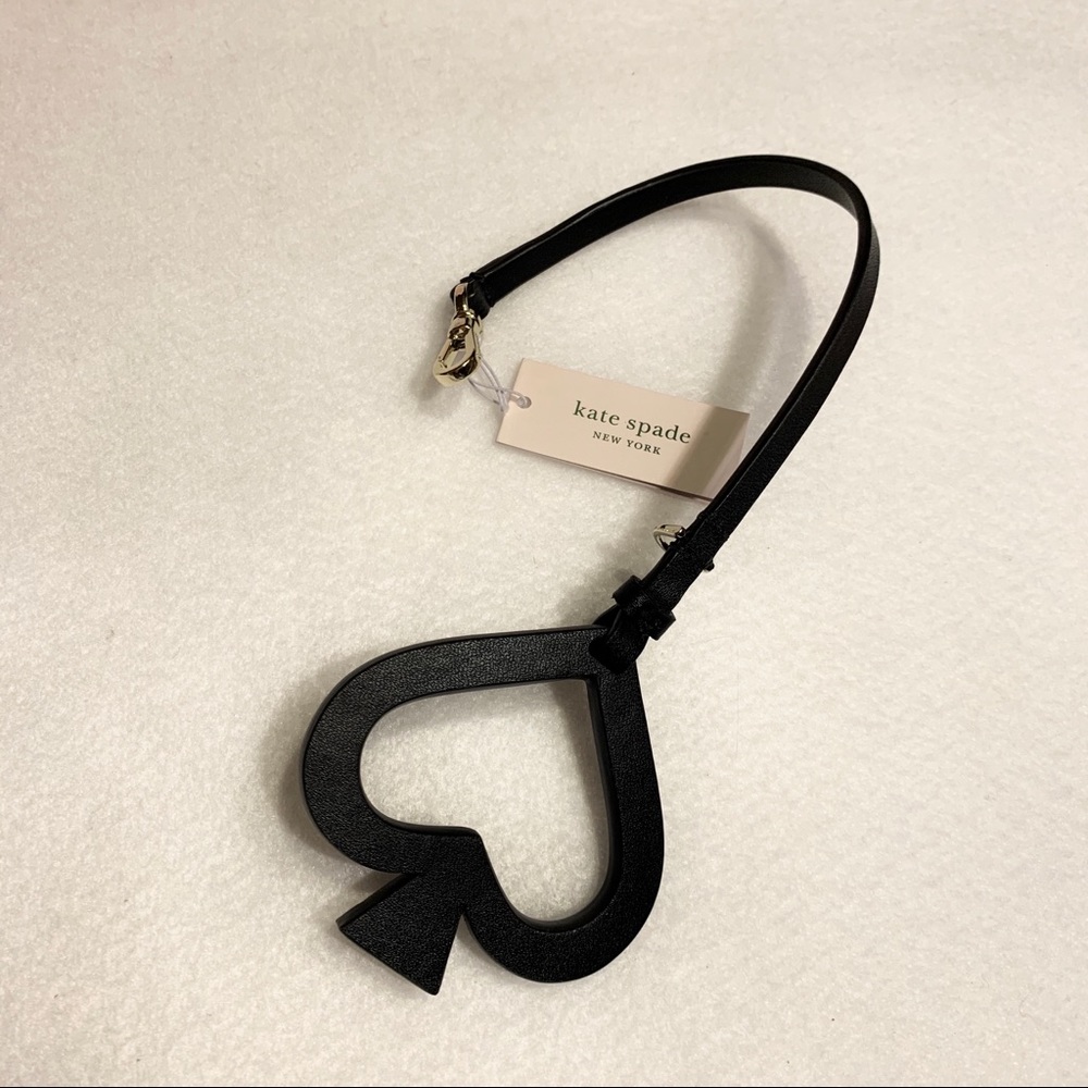 LAST 1♠️KATE SPADE CUTOUT♠️LEATHER KEYCHAIN BNWT - Picture 3 of 8